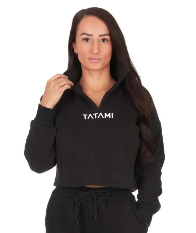 Tatami Fightwear Peak felpa mezza zip donna nera