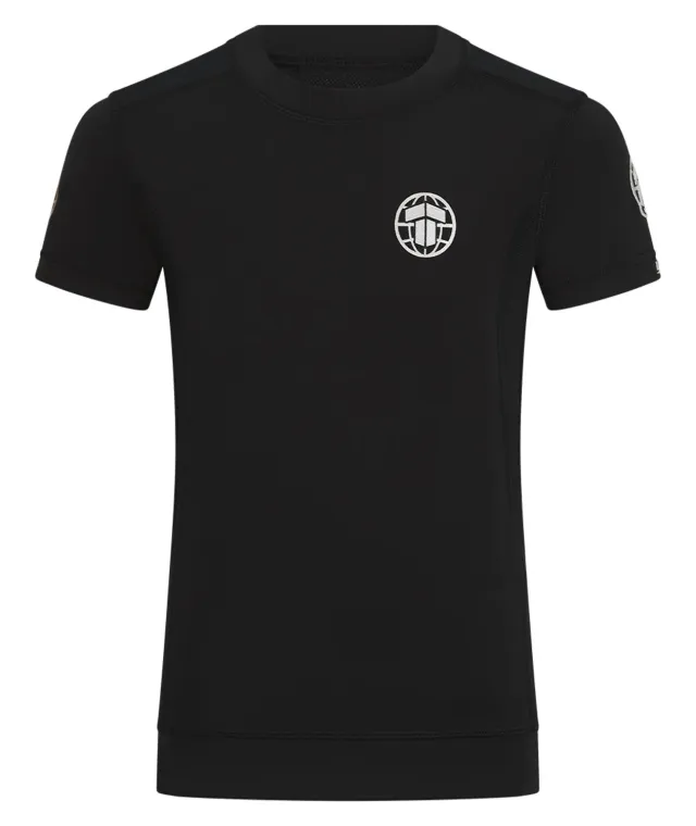 Tatami Pro rash guard bambino manica corta nero argento