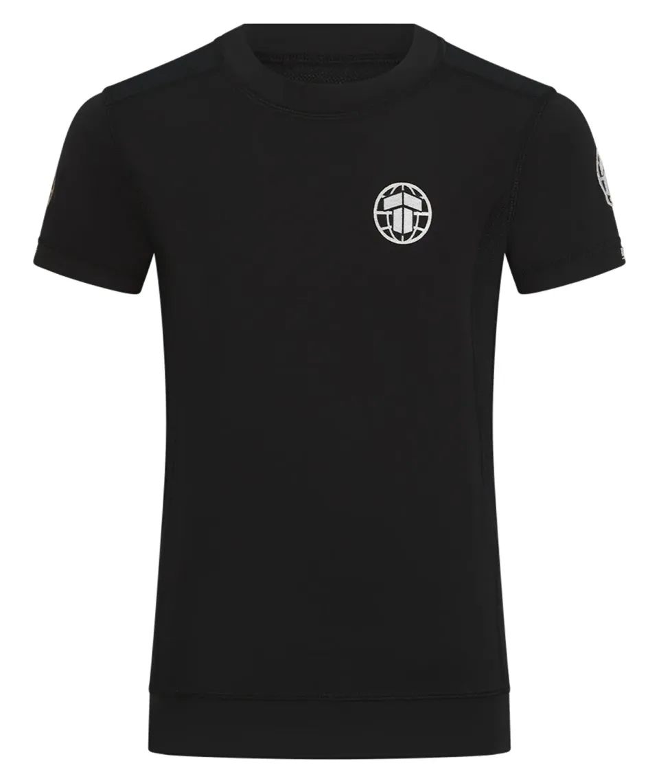 Tatami Pro rash guard bambino manica corta nero argento