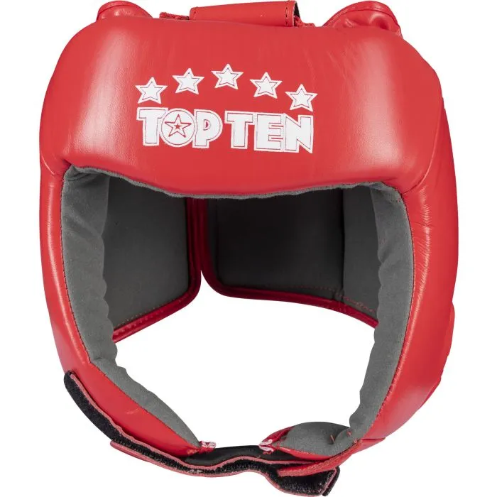Top Ten Avantgarde casco boxe pelle vera IBA