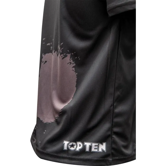 TOP TEN WAKO Shadow T-Shirt Nera in Poliestere