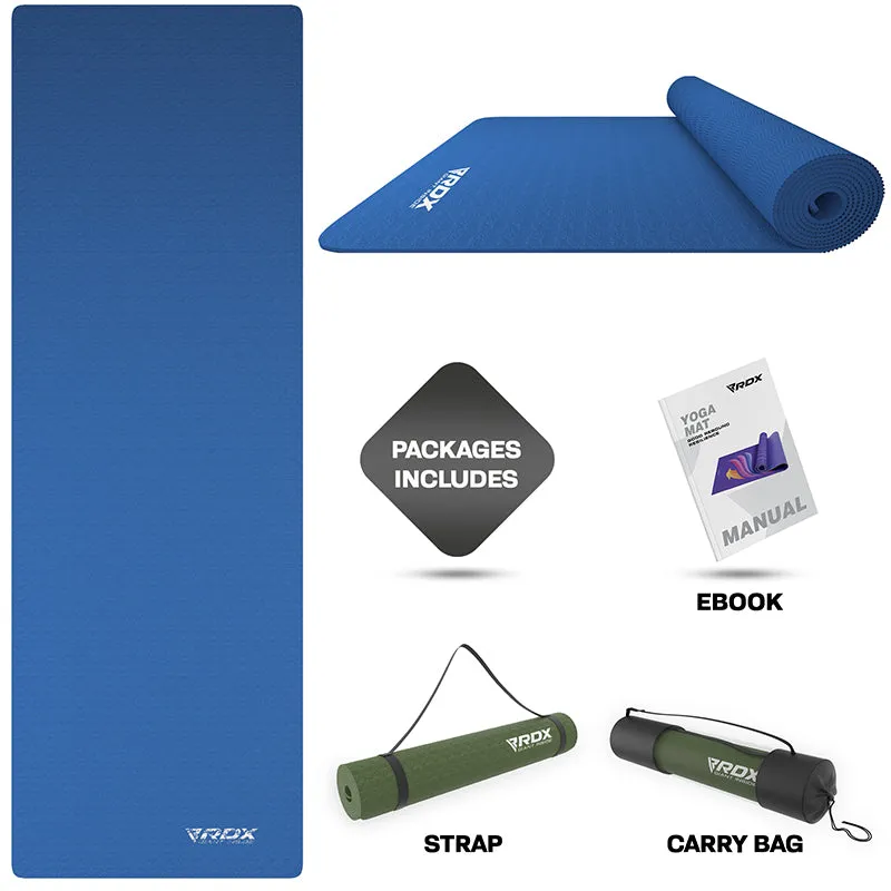 RDX YM tappetino yoga TPE 6mm 183x61 antiscivolo