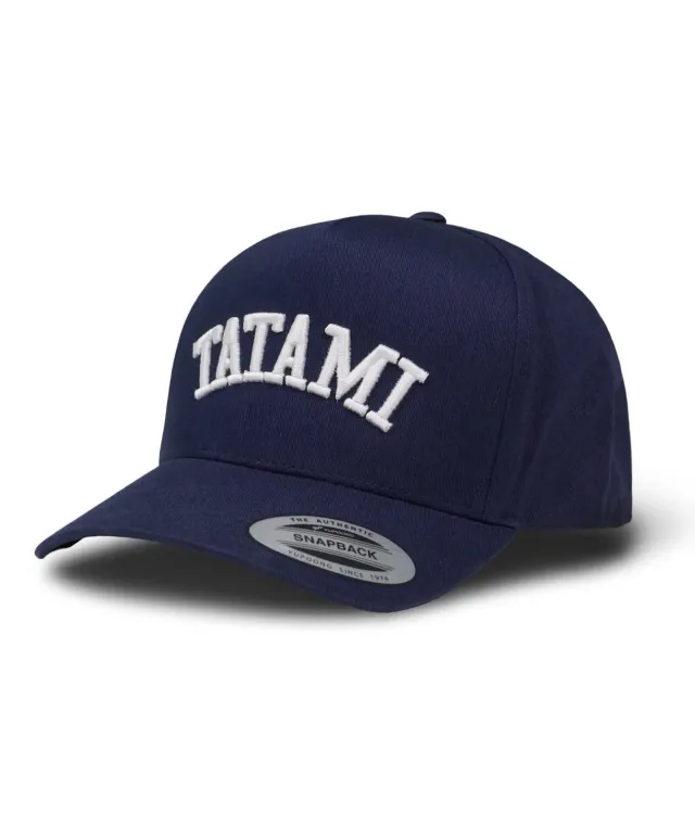 Tatami Embroidered Snapback cappello blu navy cotone