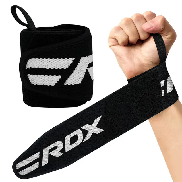 RDX W2 polsini palestra neri supporto polso