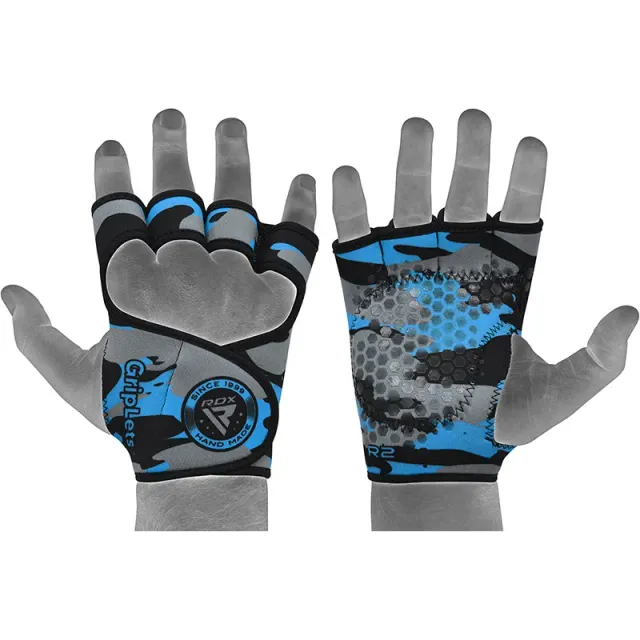 RDX R2 Prese Palestra Pesi Blu S/M Silicone