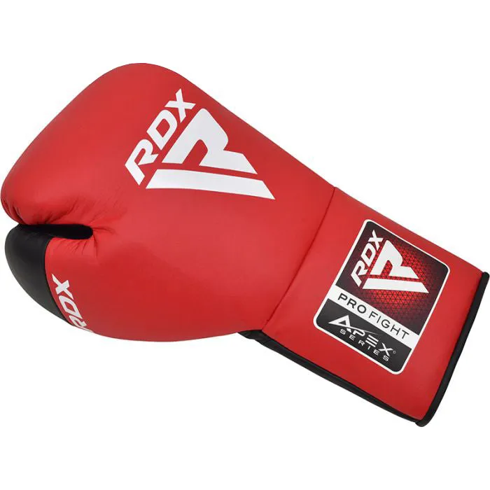 RDX Apex PF guanti boxe lacci gara pelle