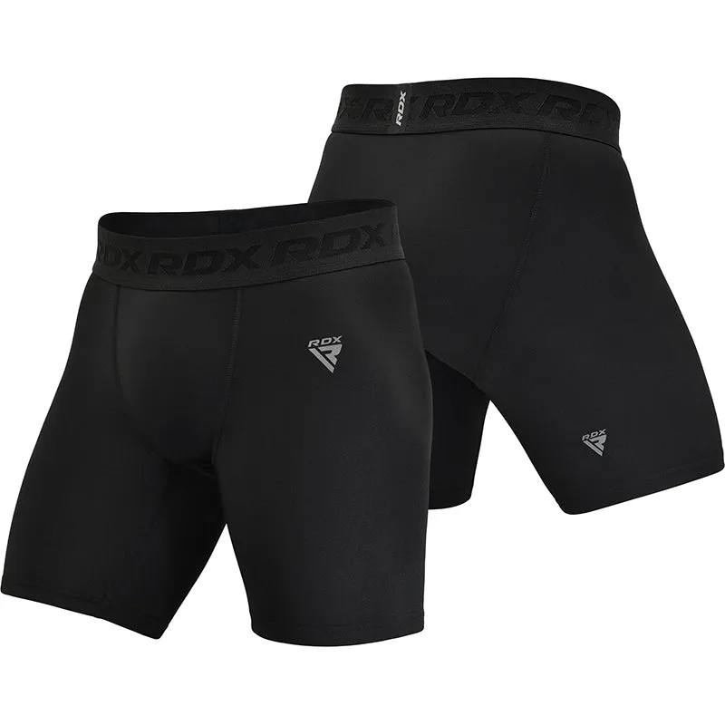 RDX T15 Shorts Compressione Neri MMA