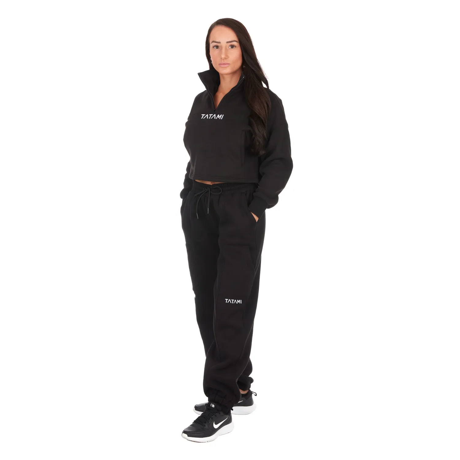 Tatami Peak Joggers Donna Neri felpati tempo libero