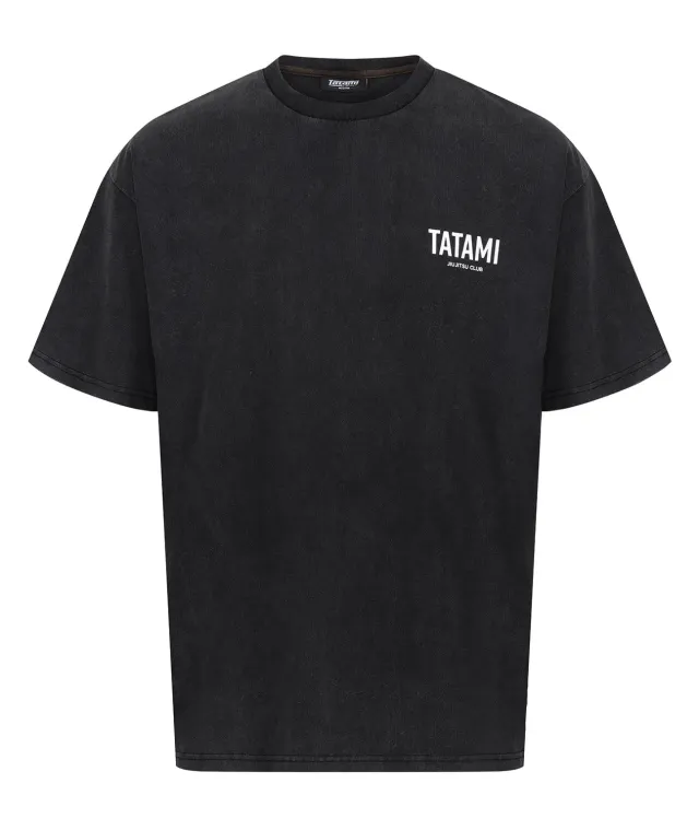 Tatami JJ Club T-Shirt Oversized Grigia Stonewashed