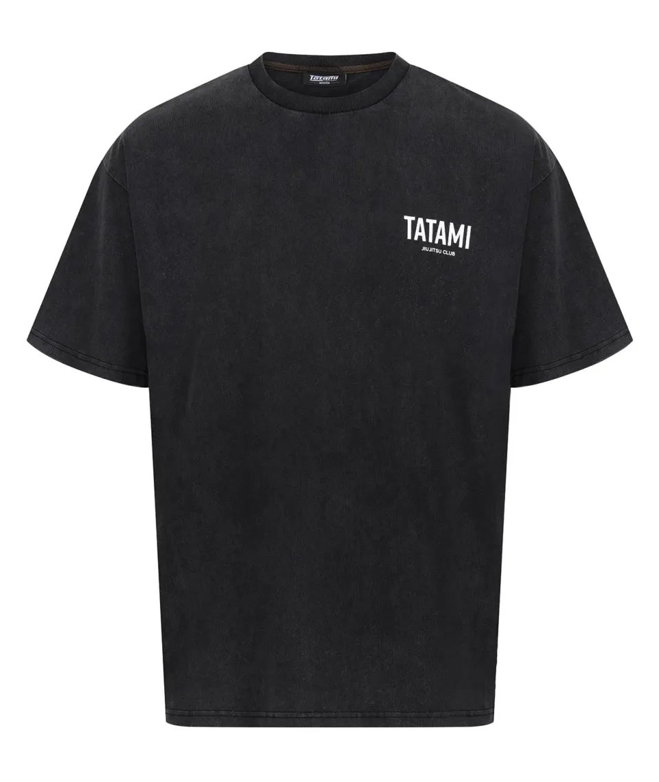 Tatami JJ Club T-Shirt Oversized Grigia Stonewashed
