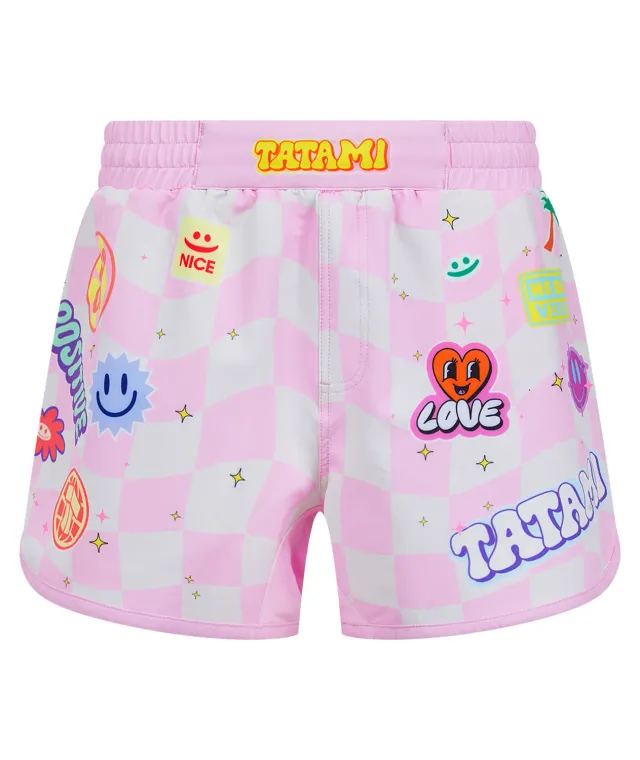 Tatami Sticker Bomb shorts grappling uomo rosa
