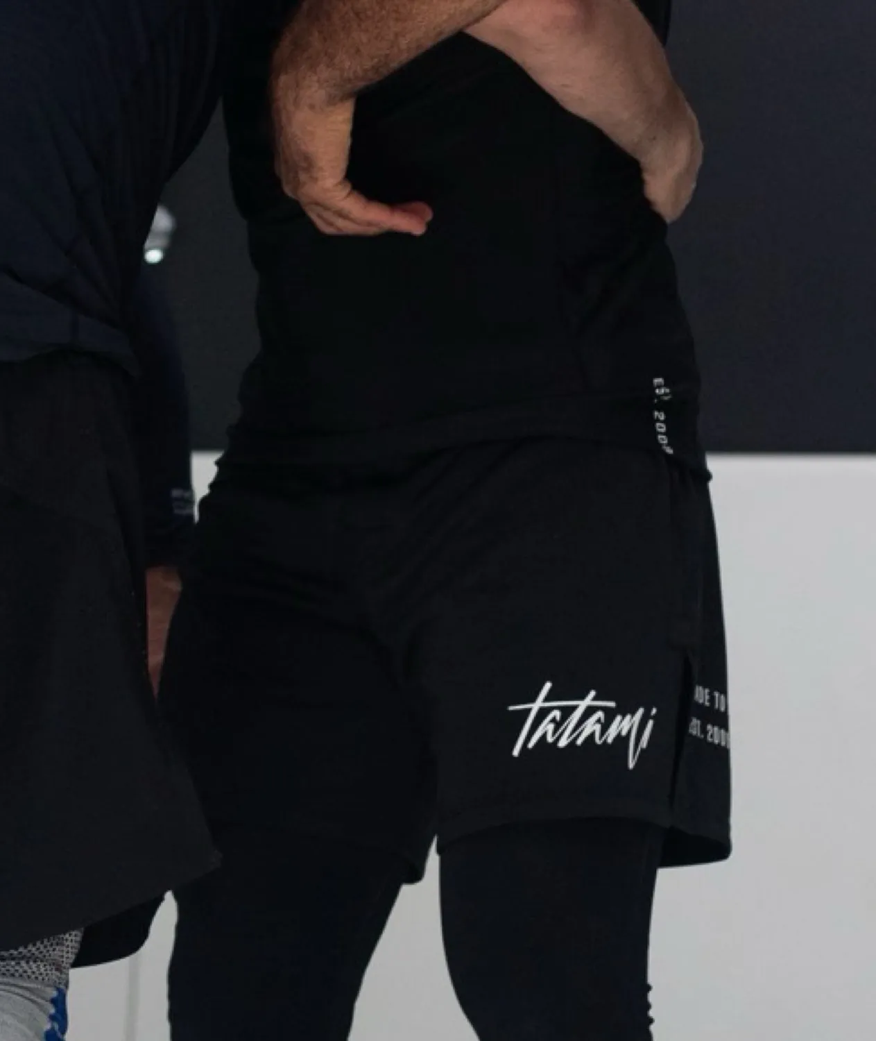 Tatami Fightwear Rupture High Cut shorts grappling neri