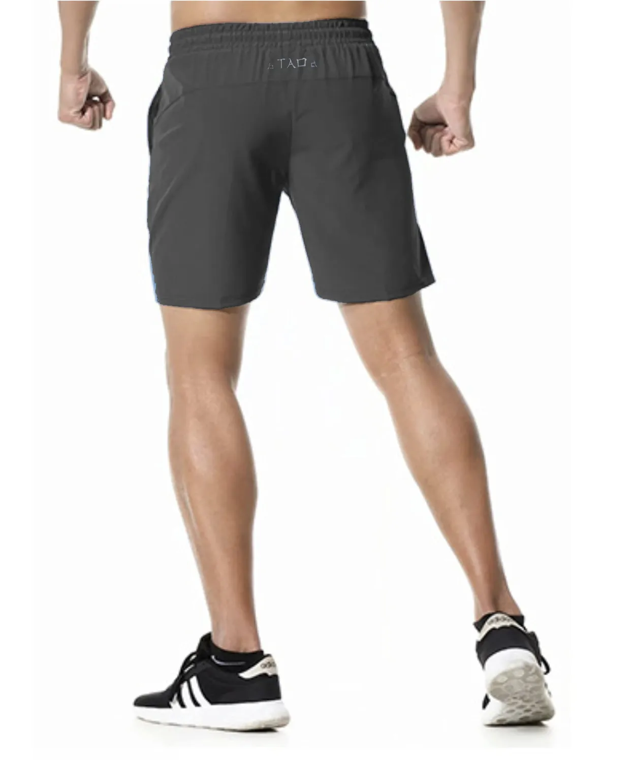 TAO Pantaloncini Sportivi Leggeri Grigio XXXL Tasche Zip