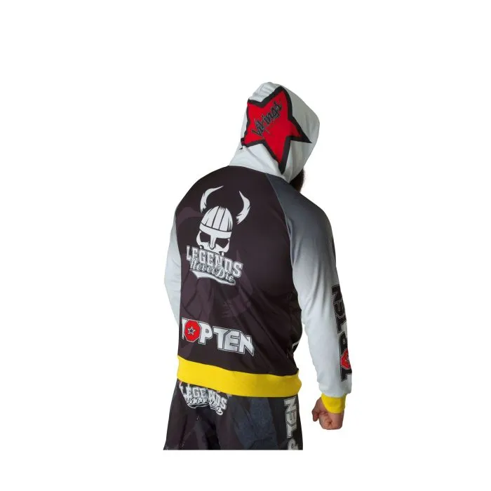 TOP TEN Vikings hoodie felpa cappuccio MMA poliestere