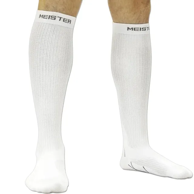 Meister calze compressione S bianche coppia 20-25 mmHg