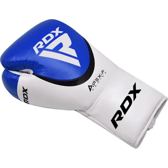 RDX A2 Guanti Boxe Pro Lacci 10oz Rossi Pelle