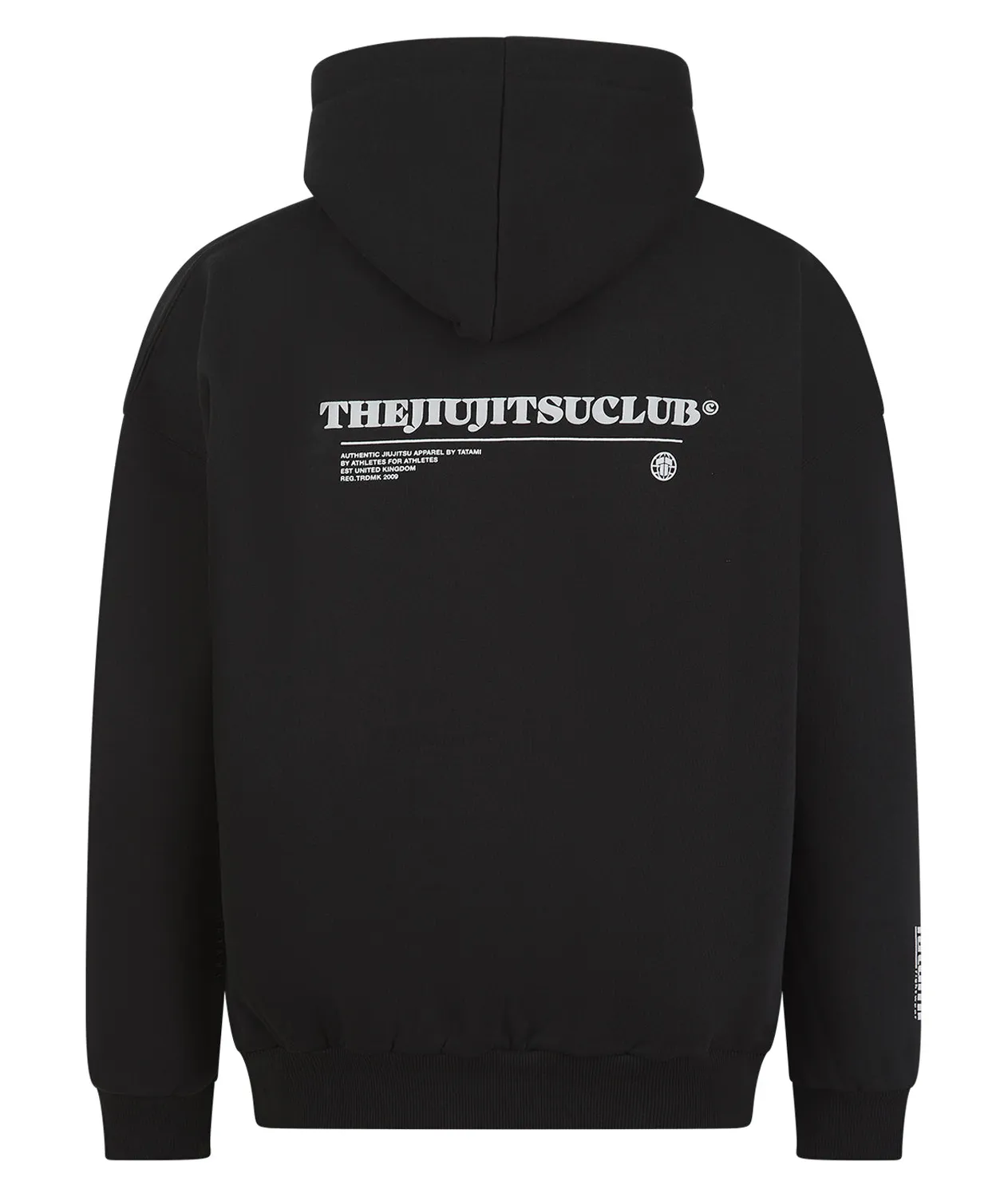 Tatami The Club Oversized Hoodie felpa nera cotone