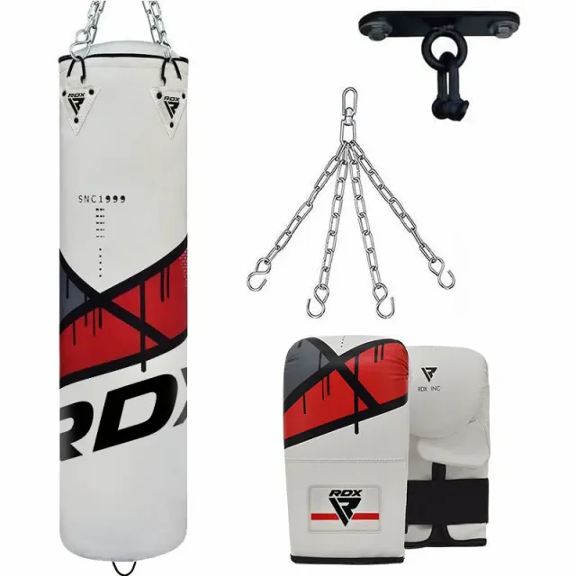 RDX F7 sacco boxe 4FT riempito con guanti e gancio