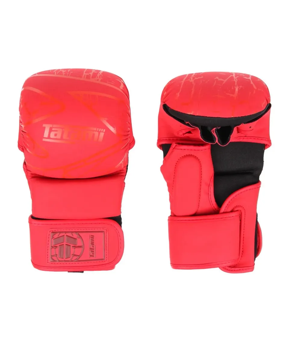 Tatami Fightwear Obsidian 6oz guanti MMA rossi L/XL sparring