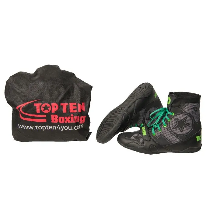TOP TEN Black Star stivaletti boxe leggeri
