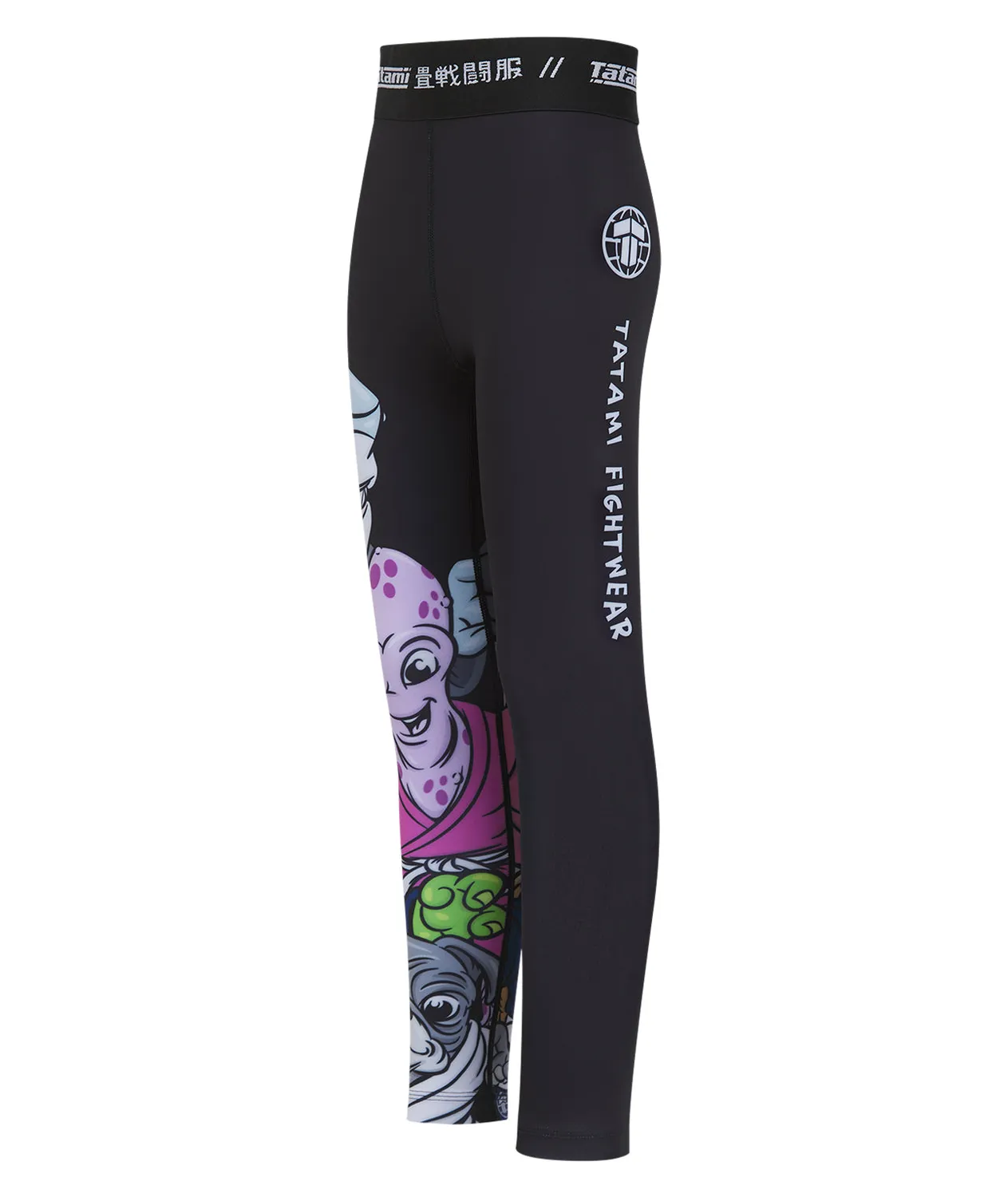 Tatami Fightwear Mini Grapplers spats bimbo nero riciclato