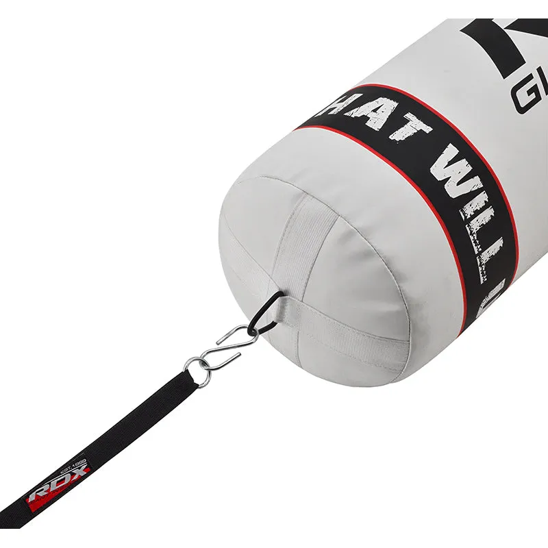 RDX F1 Sacco Boxe Guanti Pelle 4FT Bianco
