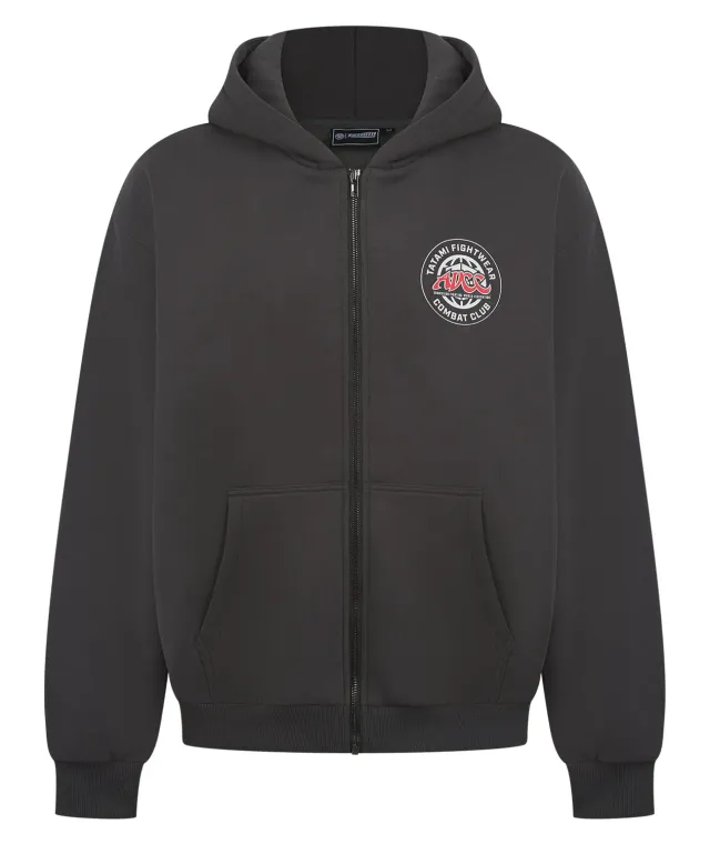 Tatami ADCC Combat Club felpa zip oversize grigia
