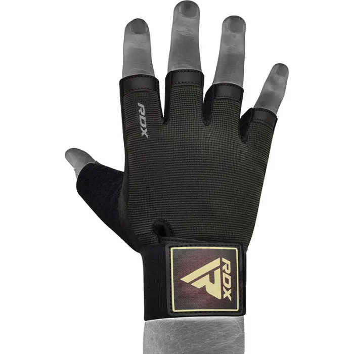 RDX T2 Guanti da Palestra Mezze Dita Supporto Polso