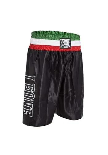 Leone 1947 AB733 pantaloncino boxe satin tricolore