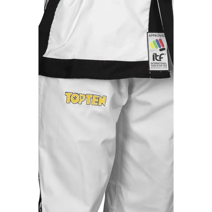 TOP TEN Premium Gold dobok taekwondo ITF Instructor