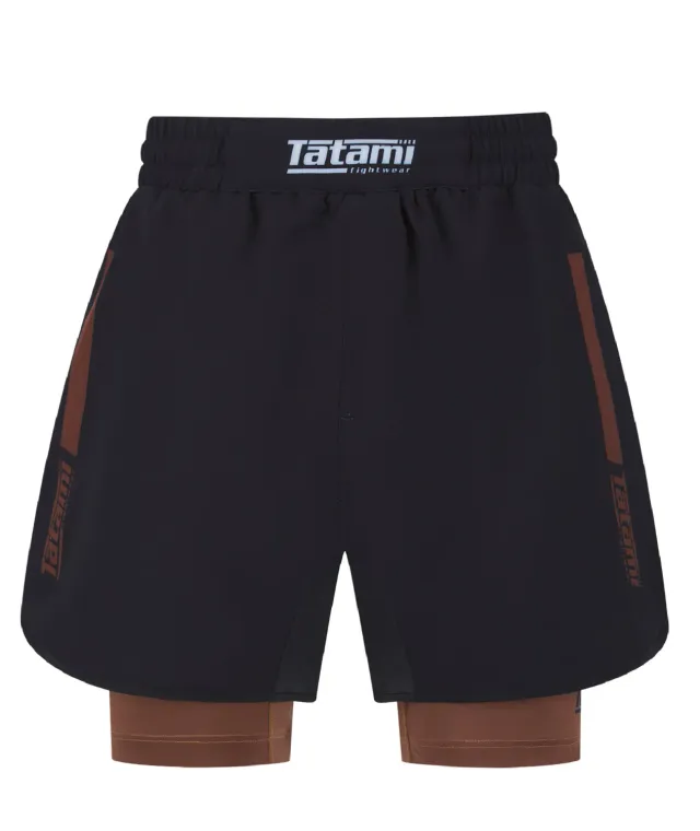 Tatami Ladies IBJJF Ranked Hybrid Pantaloncini Marrone cintura marrone