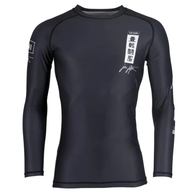 Tatami Kanagawa rash guard nero maniche lunghe