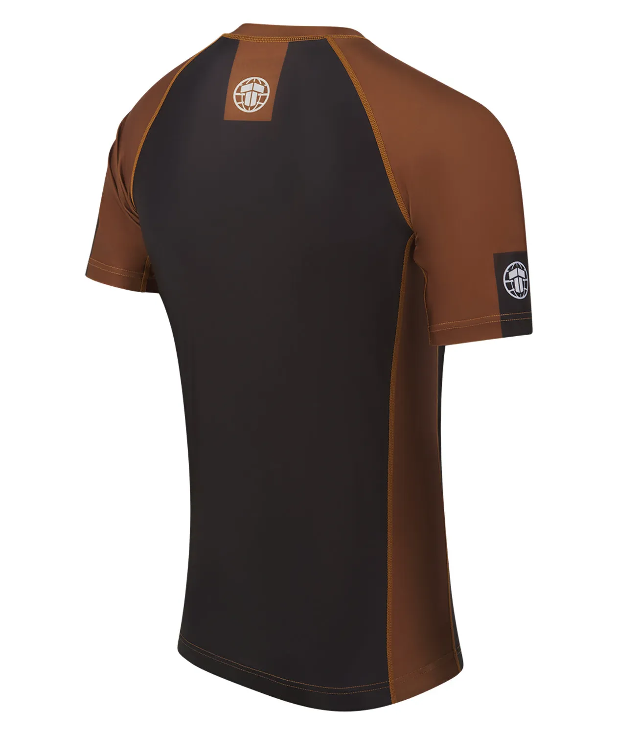 Tatami Fightwear IBJJF Ranked Rash Guard marrone manica corta