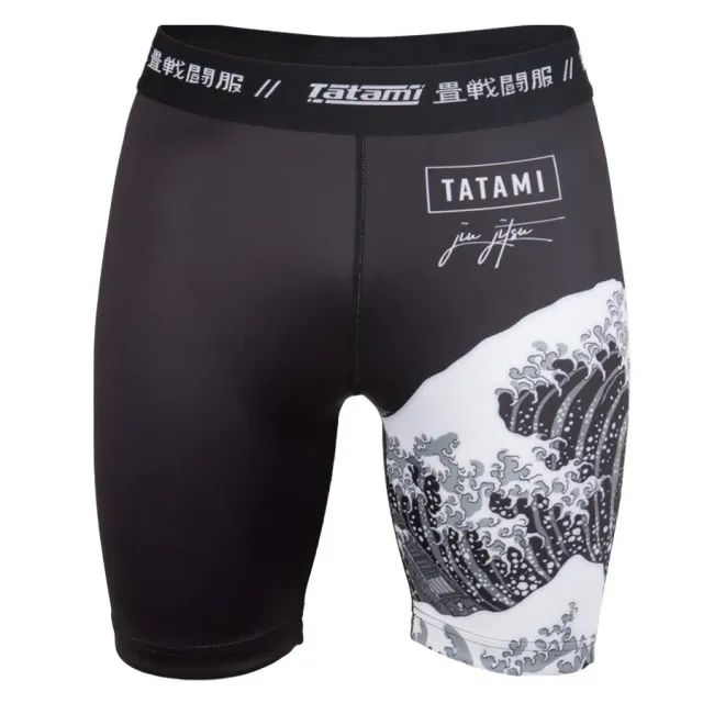 Tatami Kanagawa Shorts MMA Uomo Neri Vale Tudo 8"