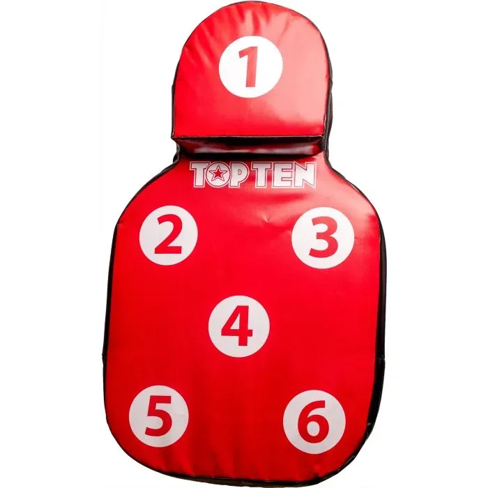 TOP TEN Power Wall Dummy Scudo Rosso-Nero PU