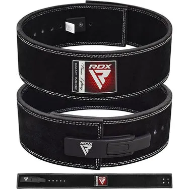 RDX IPL USPA cintura powerlifting pelle 4 pollici leva