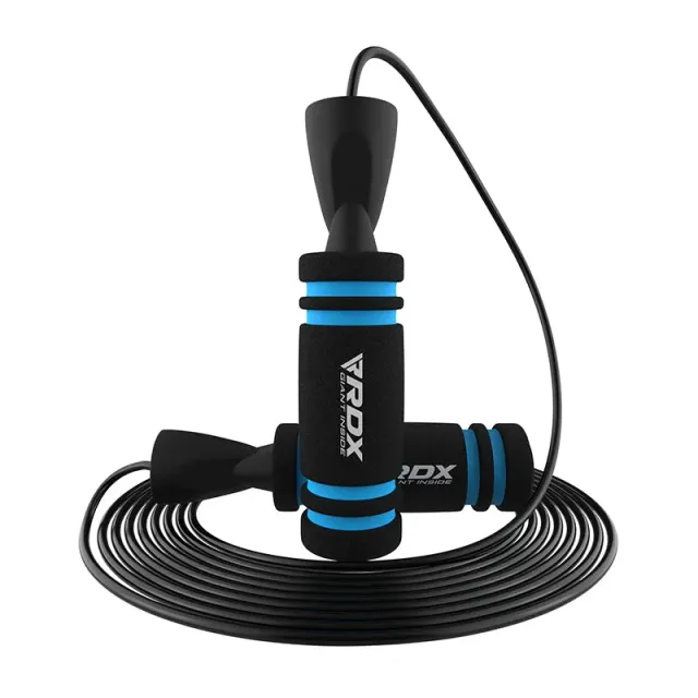 RDX K2 Corda Salto Regolabile Blu Cavo Acciaio