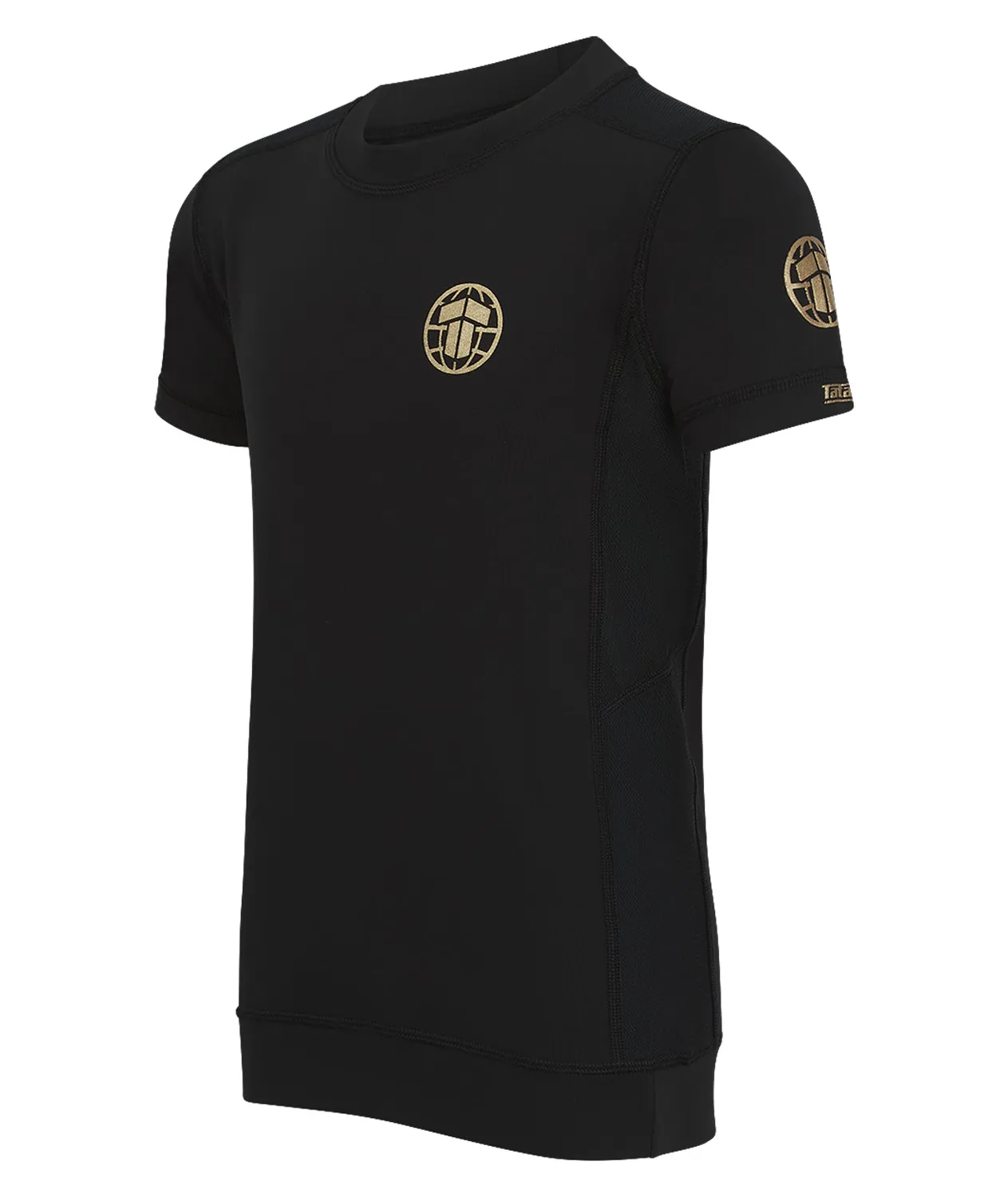 Tatami Pro Rash Guard Bambino Nero Oro Manica Corta
