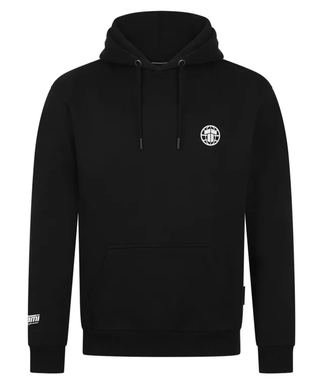 Tatami Globe Hoodie felpa cappuccio nera 280 GSM