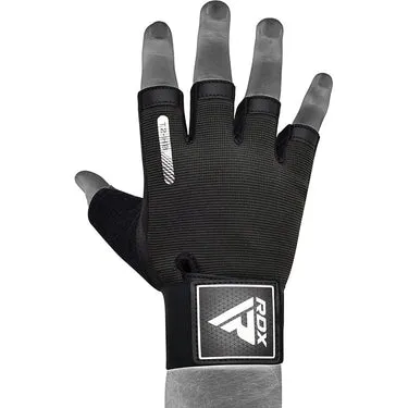 RDX T2 guanti palestra polsiera presa silicone