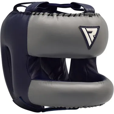 RDX O2 Casco Boxe Sparring Pelle con Paranaso