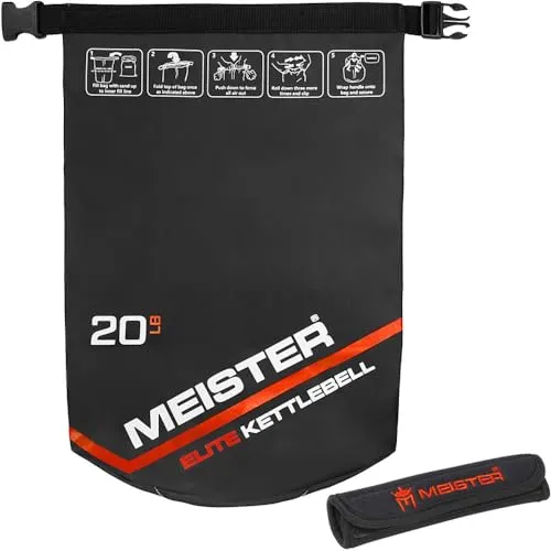 Meister Elite kettlebell sabbia 9 kg morbido PVC