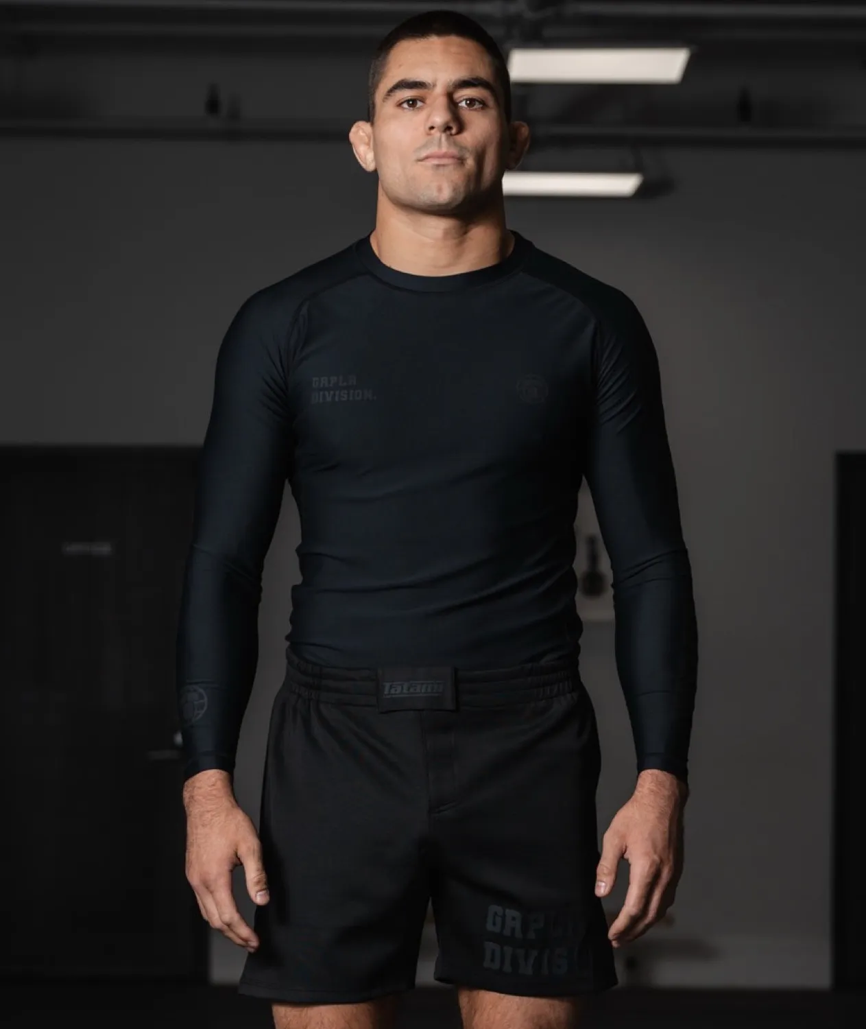 Tatami GRPLR Division rash guard nero manica lunga