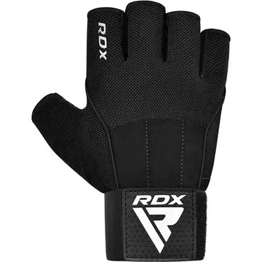 RDX W3 guanti palestra grip silicone polso lungo