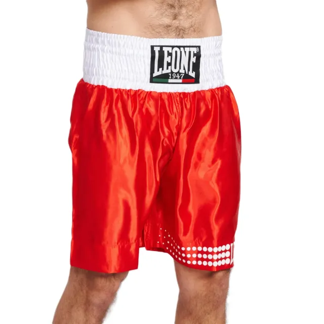 Leone 1947 AB737 pantaloncini boxe in satin blu