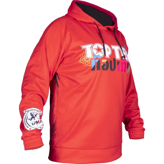 TOP TEN Wai Khru felpa cappuccio poliestere
