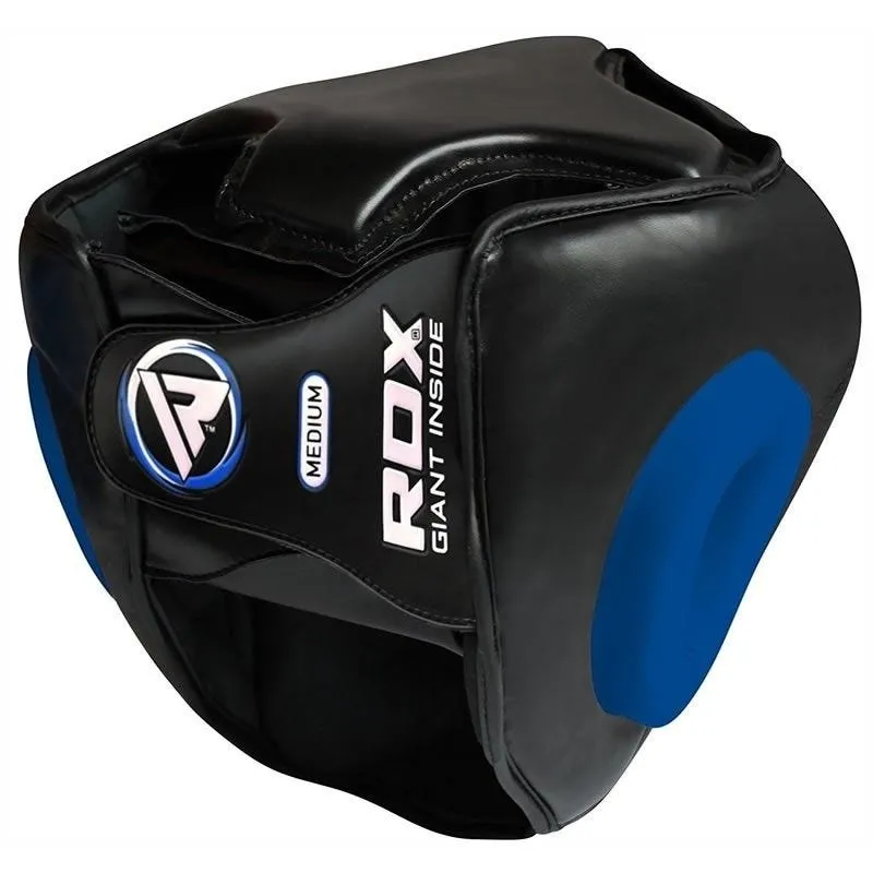 RDX T1 casco boxe nero con griglia facciale removibile