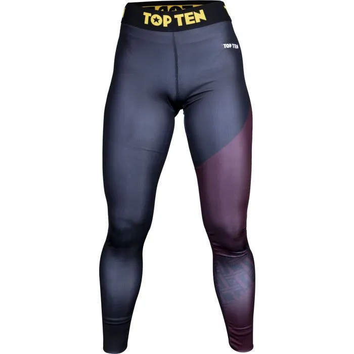 TOP TEN Workout leggings fitness elasticizzati neri