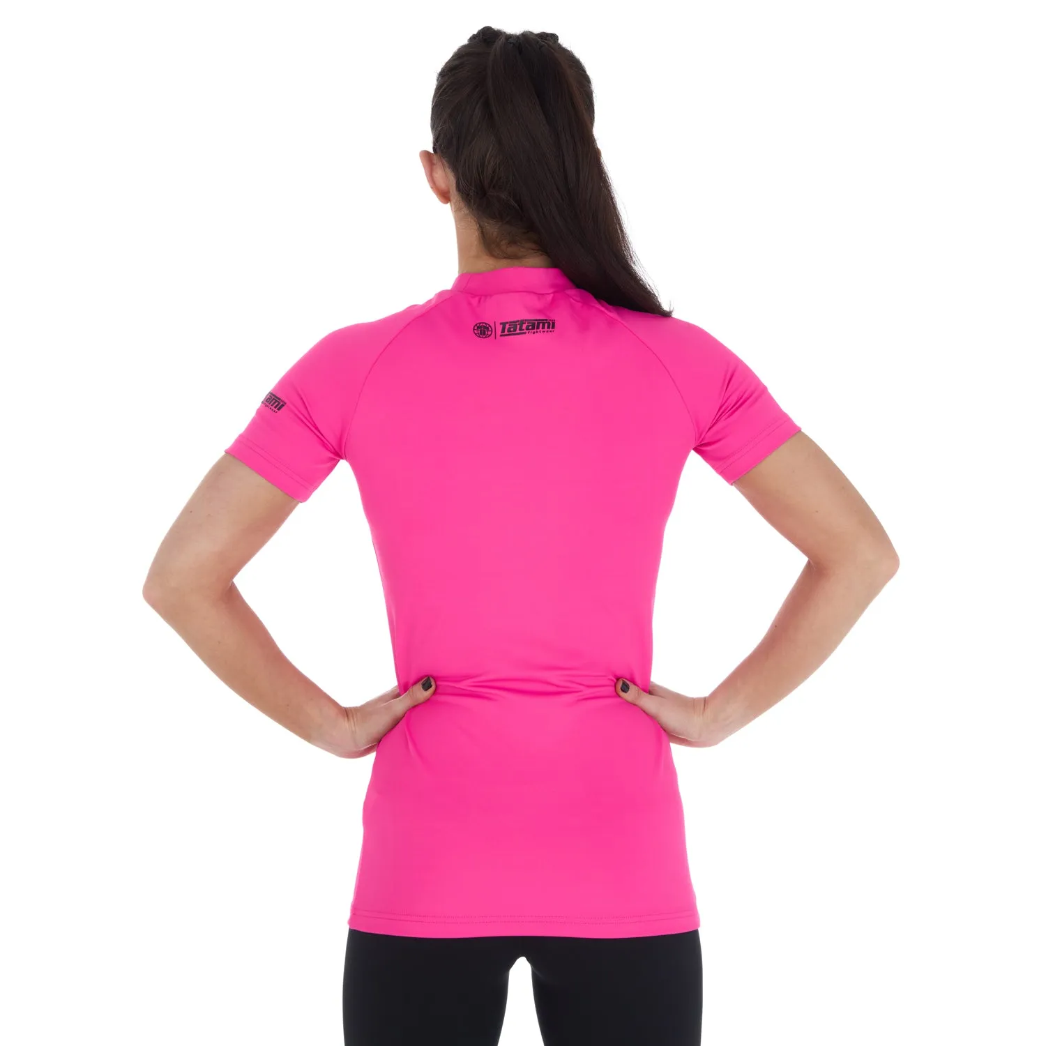 Tatami Fusion Short Sleeve rash guard donna rosa S manica corta