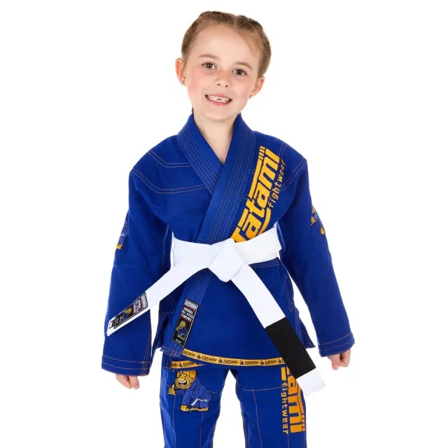 Tatami Meerkatsu Kids Animal kimono BJJ blu royal M0 cotone